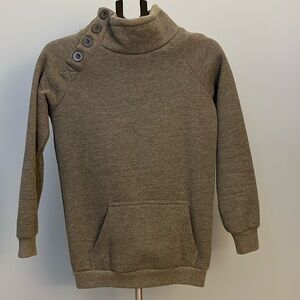 Button High Neck Sweater